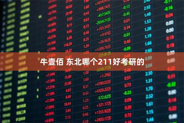 牛壹佰 东北哪个211好考研的